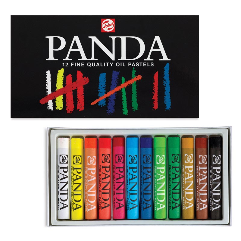 Talens Panda Oil Pastel Set, 12 colours