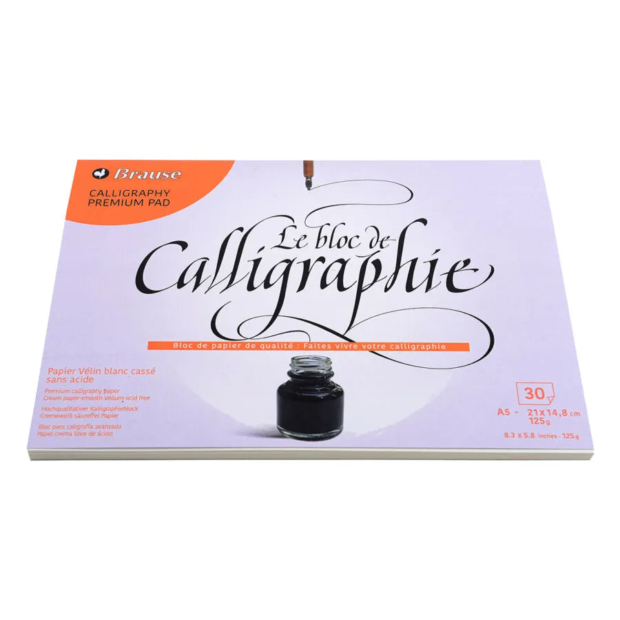 Brause Calligraphy Pad, 30 Sheets, 125 gsm