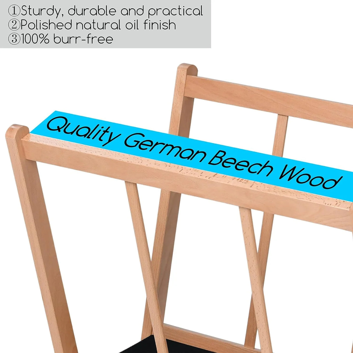 MEEDEN Wooden Large Print Rack with Castors