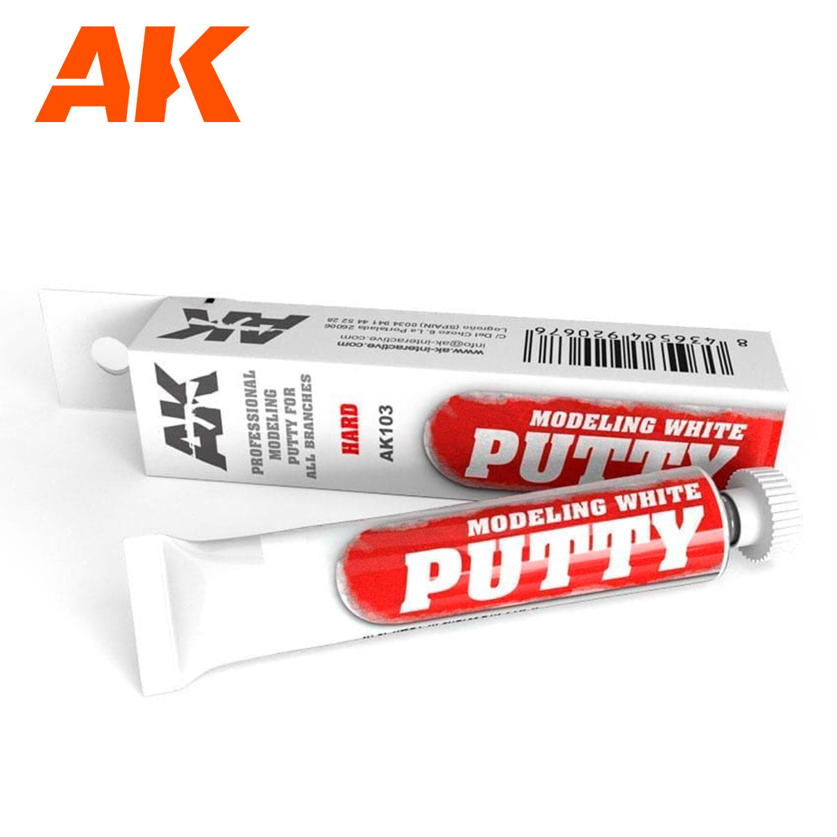 AK Interactive Modelling White Putty, 20 ml