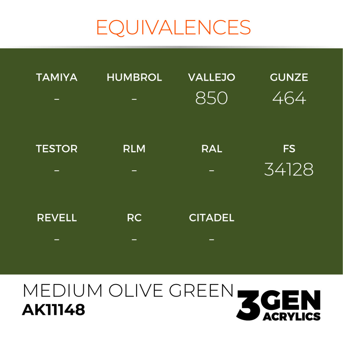 AK Interactive 3GEN Acrylic Paint, colours 147-231 (part 3/3)