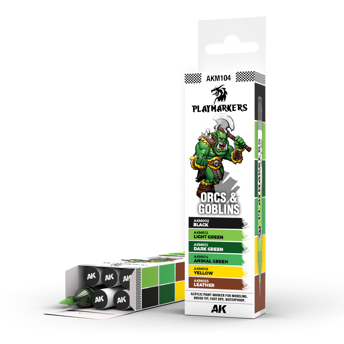 AK Interactive Playmarkers Orcs & Goblins Set, 6 pcs.