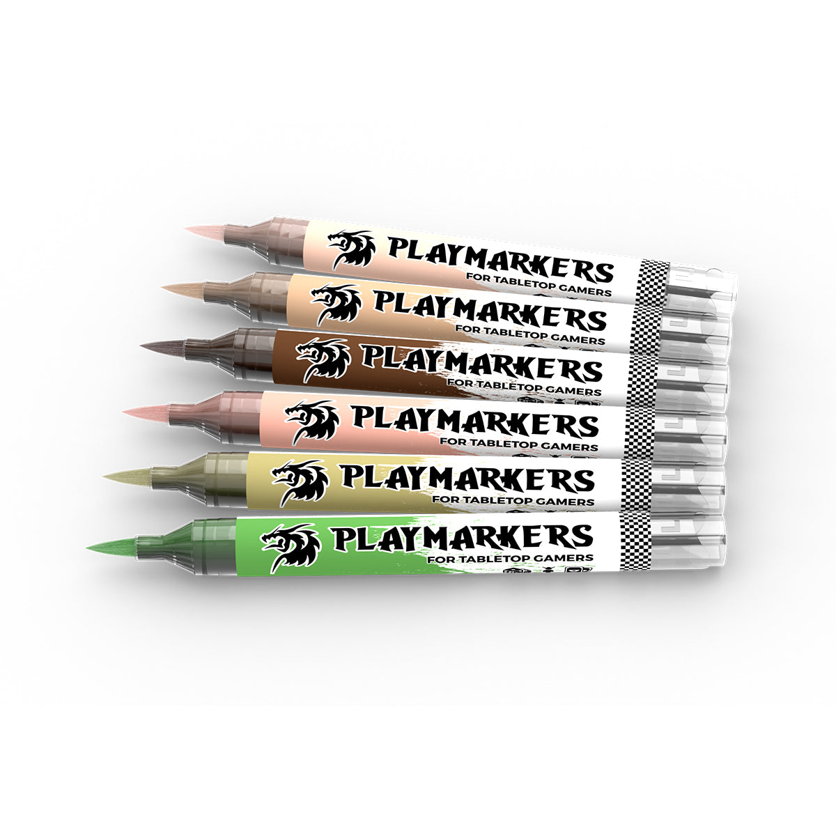AK Interactive Playmarkers Skins & Flesh Tones Set, 6 pcs.