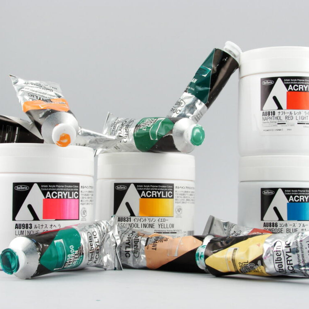Holbein Heavy Body Acrylic Paint Tubes, colors 1-57 (part 1/2)