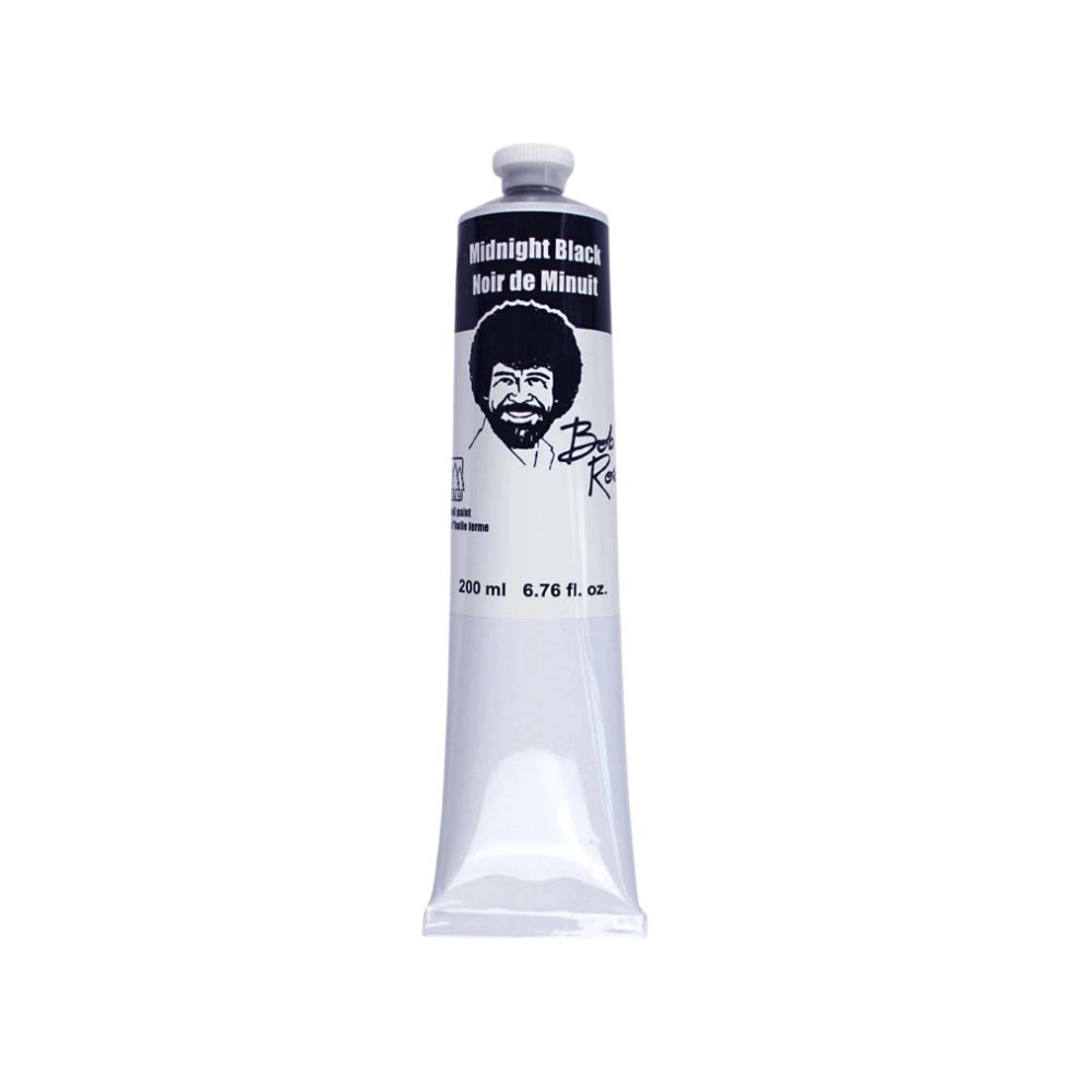Bob Ross aliejiniai dažai, Midnight Black, 200 ml