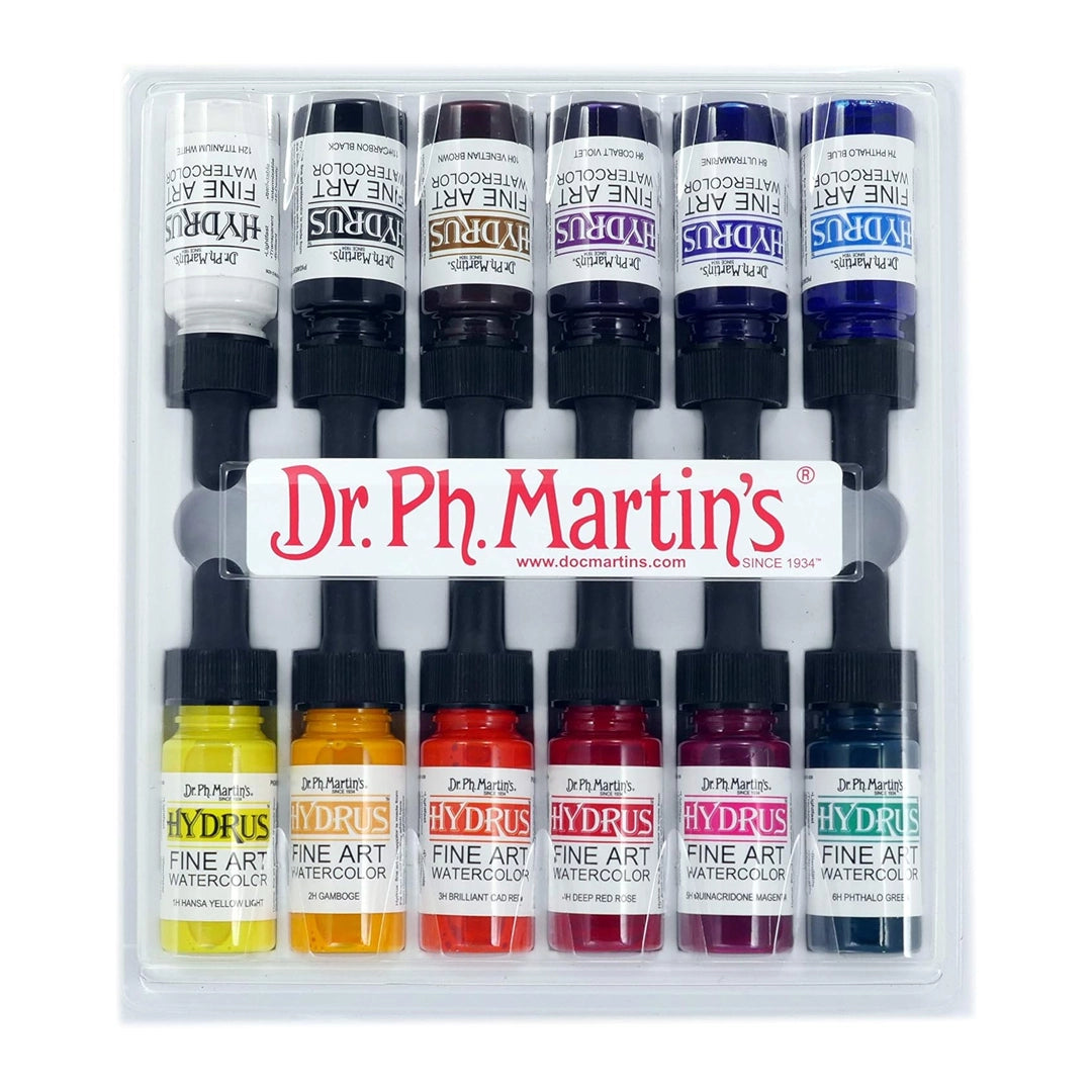 Dr. Ph. Martin’s Hydrus Watercolour Paint, 12x15 ml