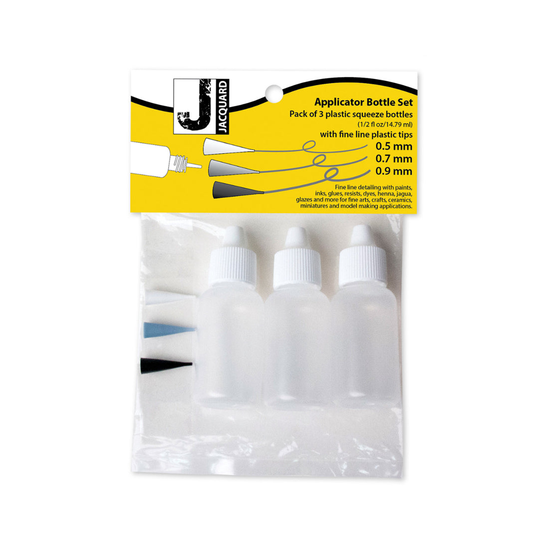 Jacquard Plastic Applicator Bottle Set with Plastic Tips