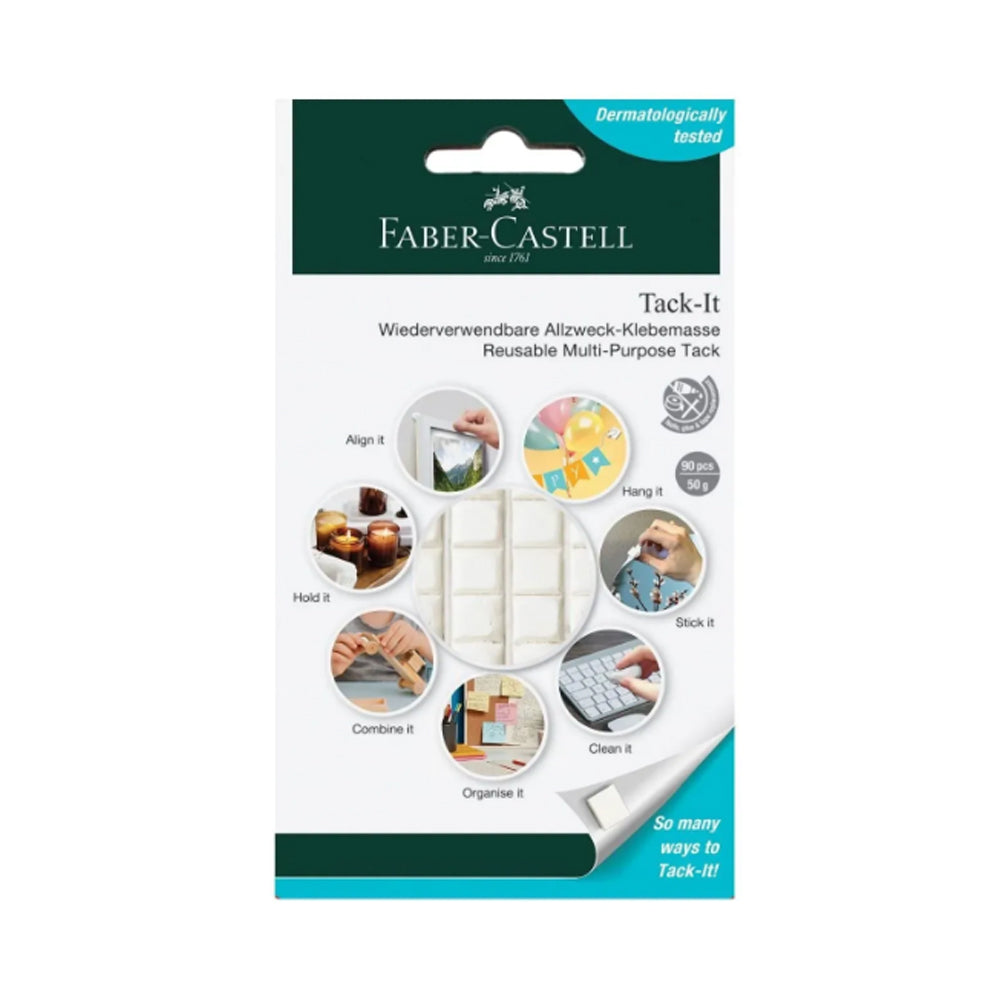 Faber-Castell Tack-It Adhesive, 50 g, White