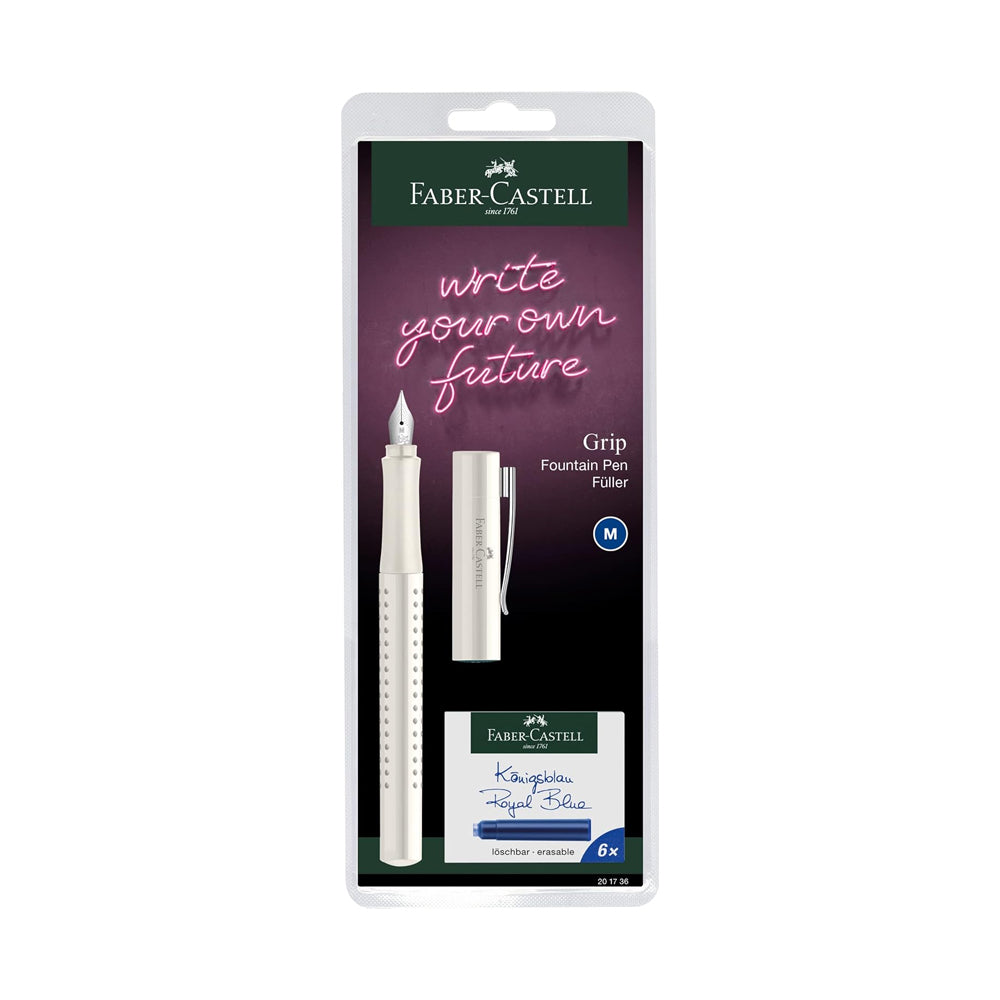 Faber-Castell Fountain Pen Grip, Harmony Blister Card, (M (0.7 mm), Matt, various colours (chosen at random)