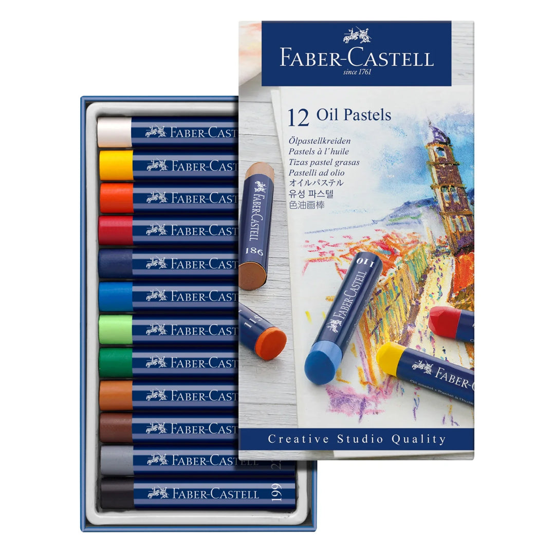 Faber-Castell Oil Pastels, 12 colours