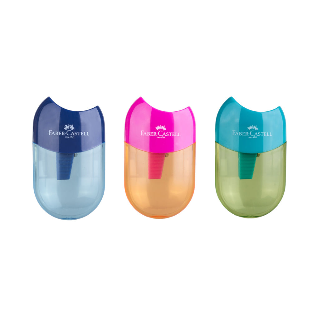 Faber-Castell Single Blade Sharpener, various colours (chosen at random)