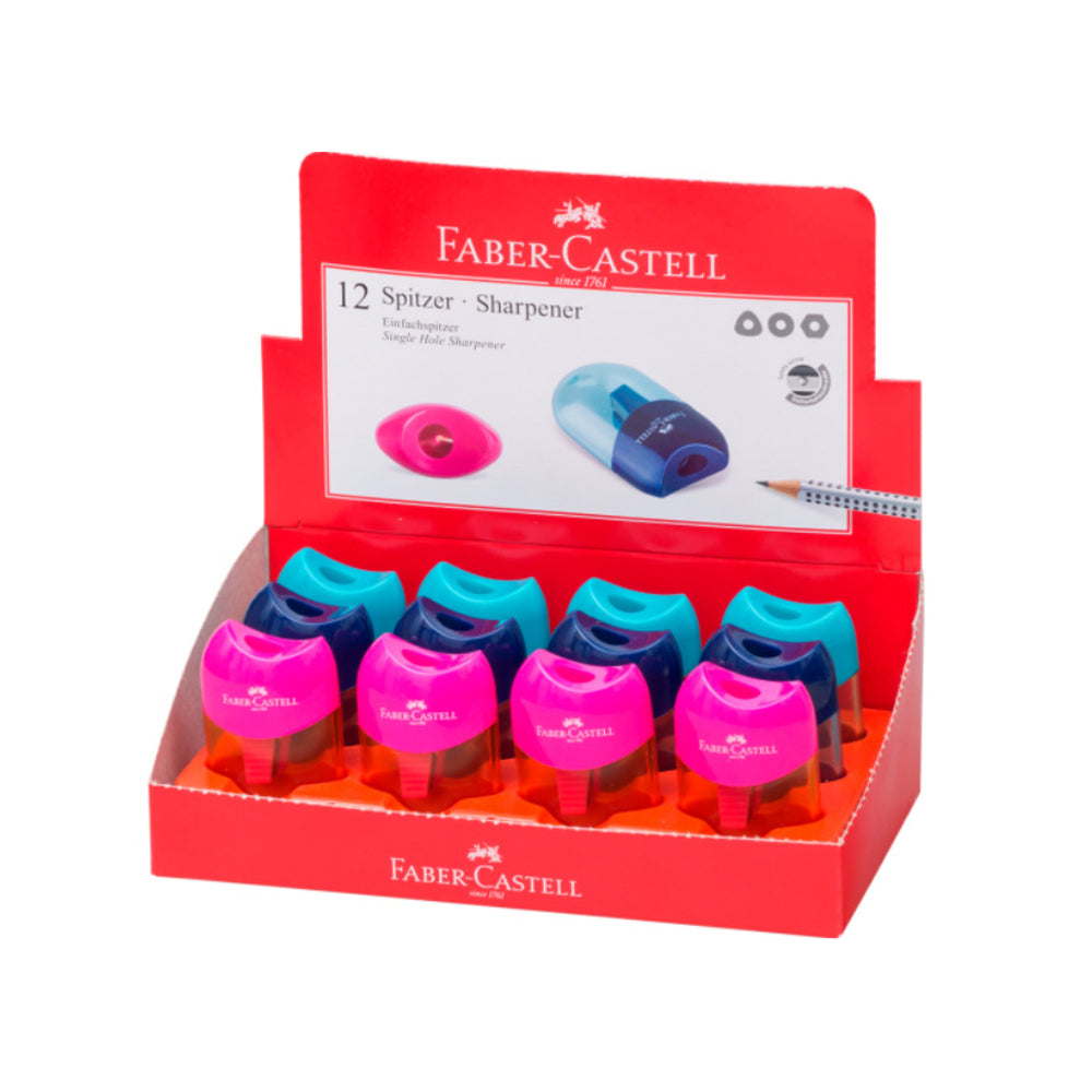 Faber-Castell Single Blade Sharpener, various colours (chosen at random)