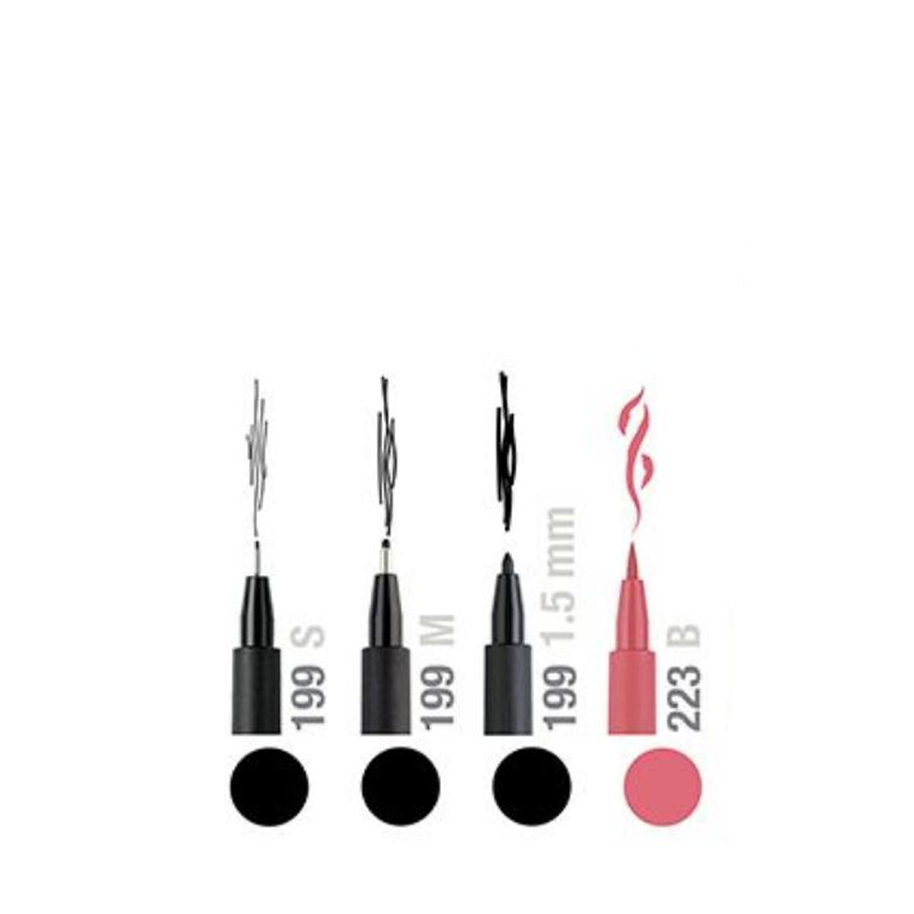 Faber-Castell Pitt Artist India Ink Lettering Pen Set, 4 pcs.