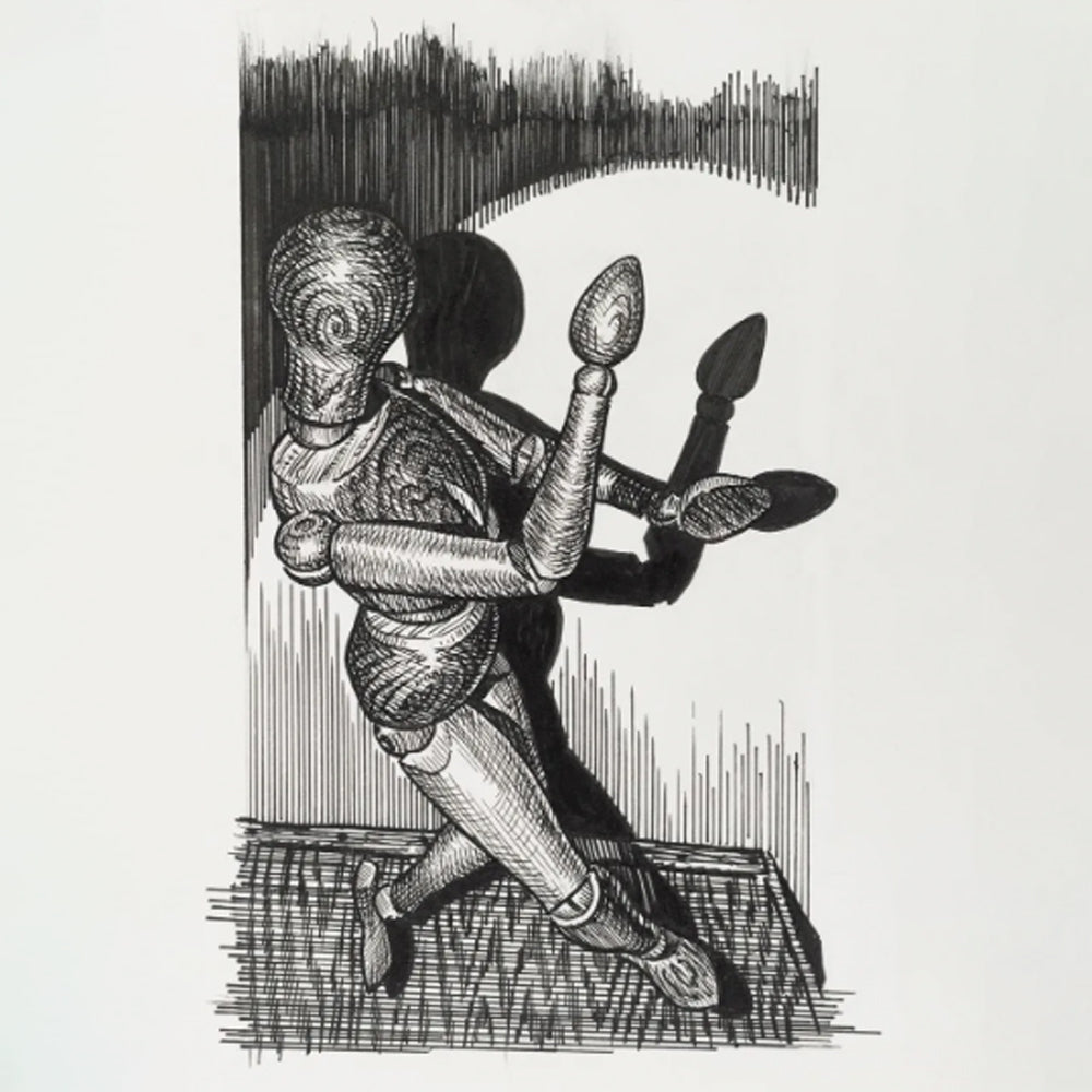 Faber-Castell Pitt Artist India Ink Pen Set, 6 pcs., Black, XXS, XS, S, F, M, 1.5