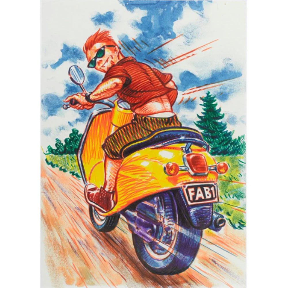 Faber-Castell Pitt Artist India Ink Brush Pen Set, 6 pcs., Colour Wheel