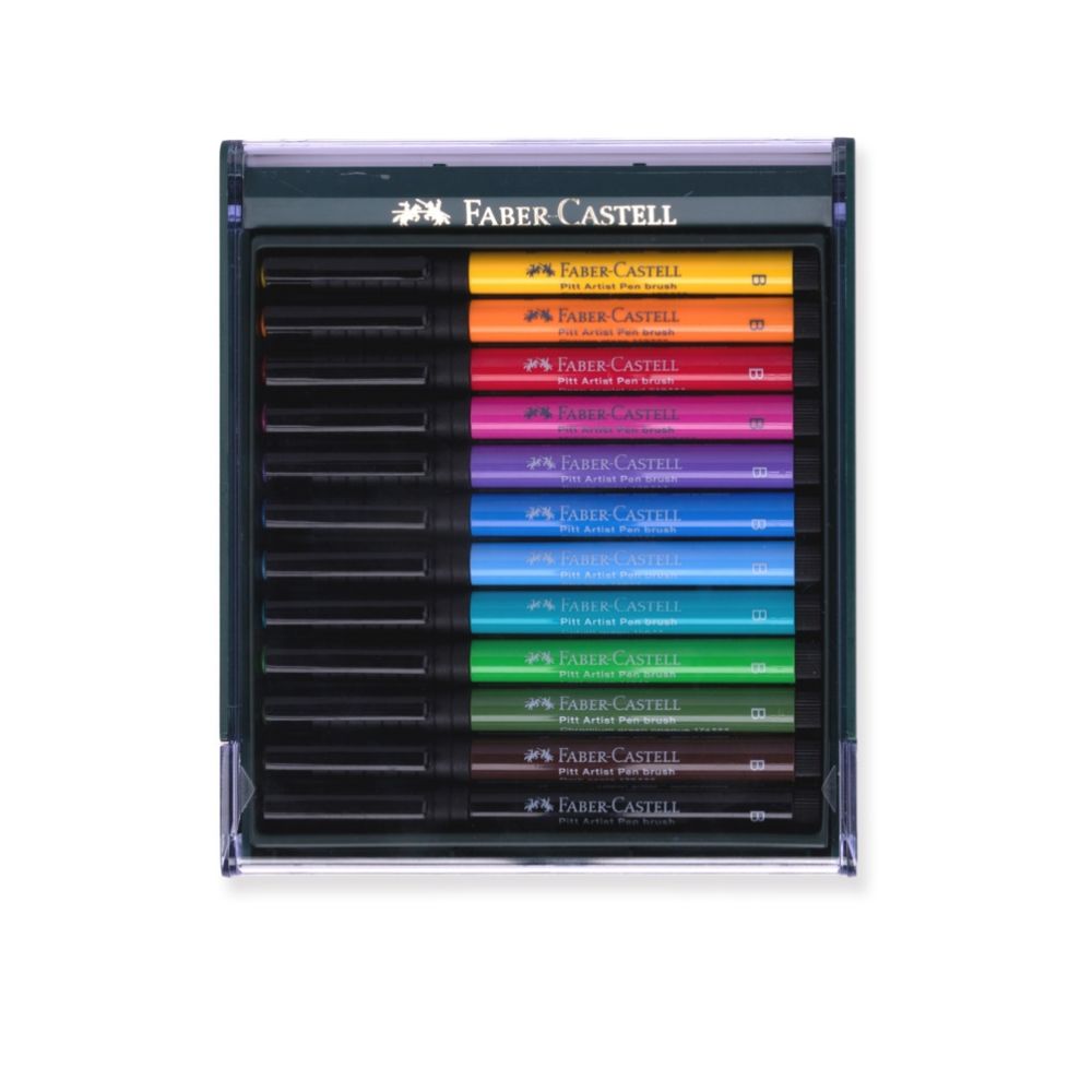 Faber-Castell Pitt Artist Pen Brush, 12 pcs.