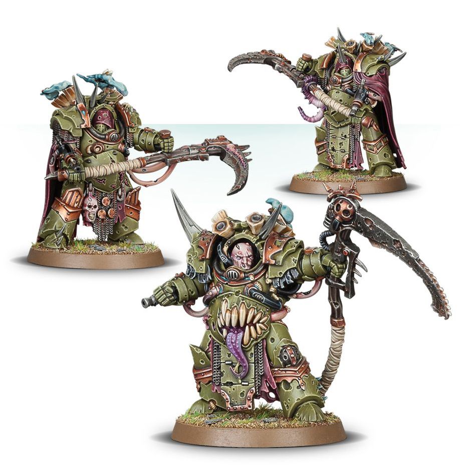 Warhammer 40,000 Death Guard: Deathshroud Bodyguard Miniatures Set
