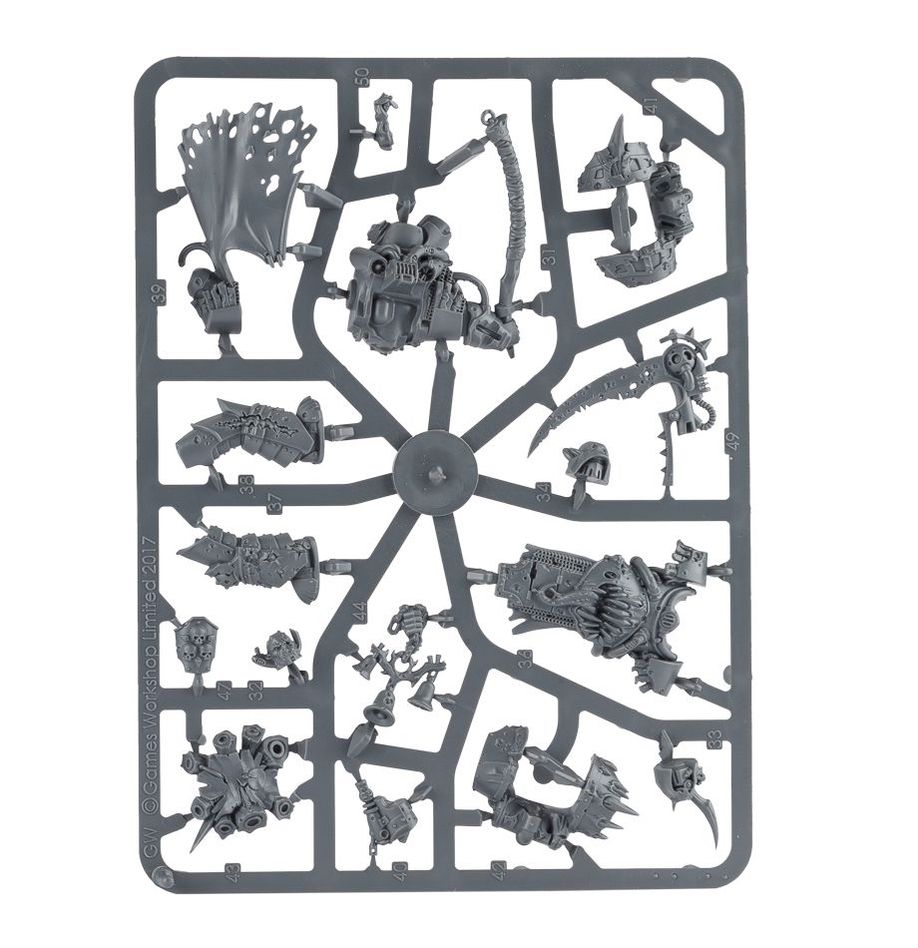 Warhammer 40,000 Death Guard: Deathshroud Bodyguard Miniatures Set