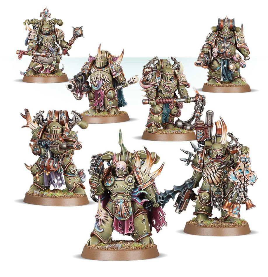 Warhammer 40,000 Death Guards: Plague Marines Miniatures Set