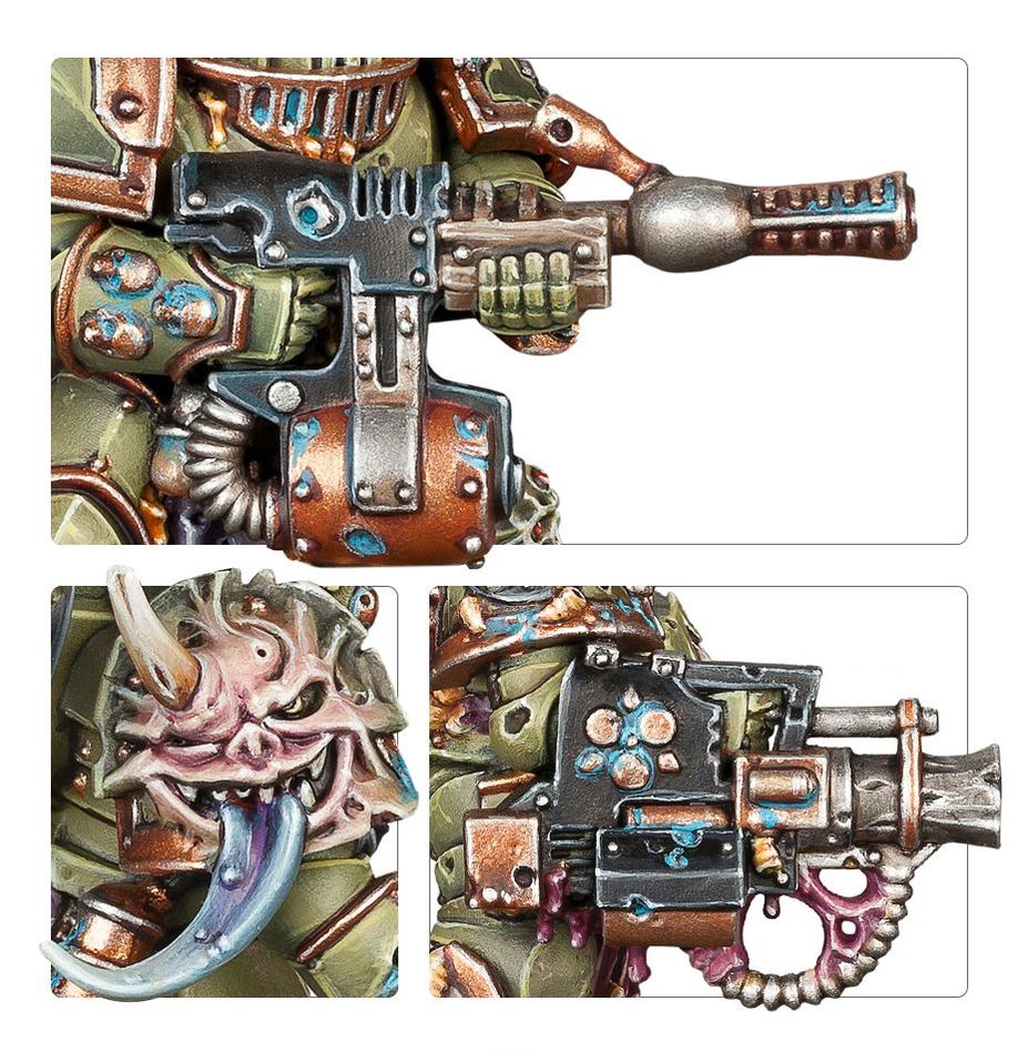 Warhammer 40,000 Death Guards: Plague Marines Miniatures Set