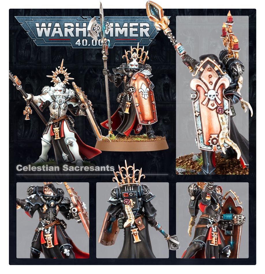 Warhammer 40,000 Adepta Sororitas: Celestian Sacresants Miniatures Set