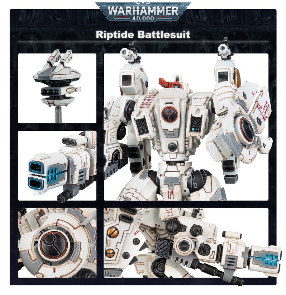Warhammer 40,000 T'au Empire: Riptide Battlesuit Miniatures Set