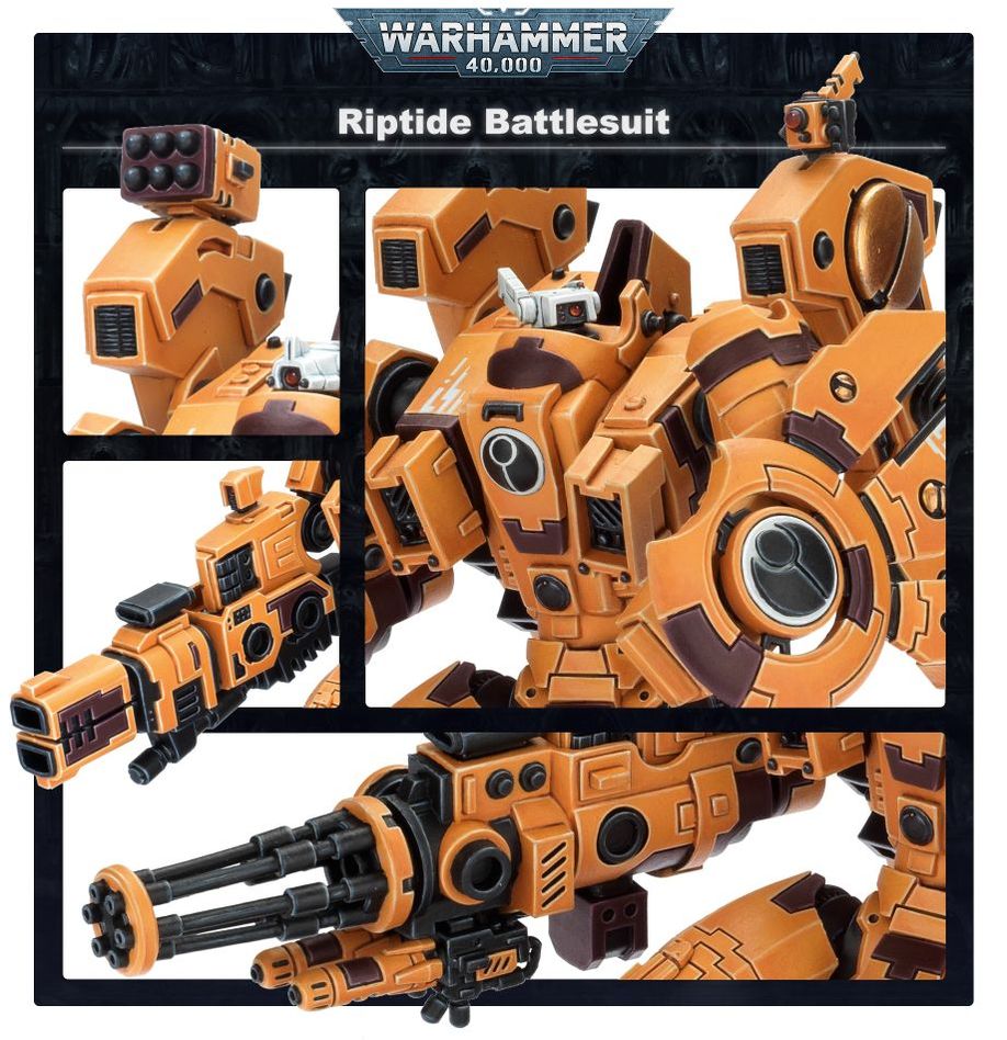 Warhammer 40,000 T'au Empire: Riptide Battlesuit Miniatures Set