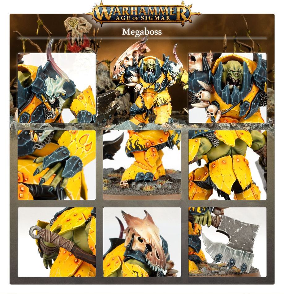 Warhammer Orruk Warclans: Megaboss Miniature Set