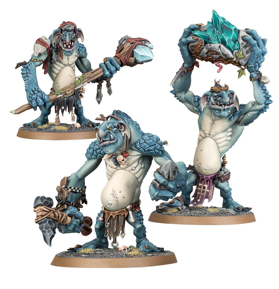 Warhammer Age of Sigmar Rockgut Troggoths Miniatures Set