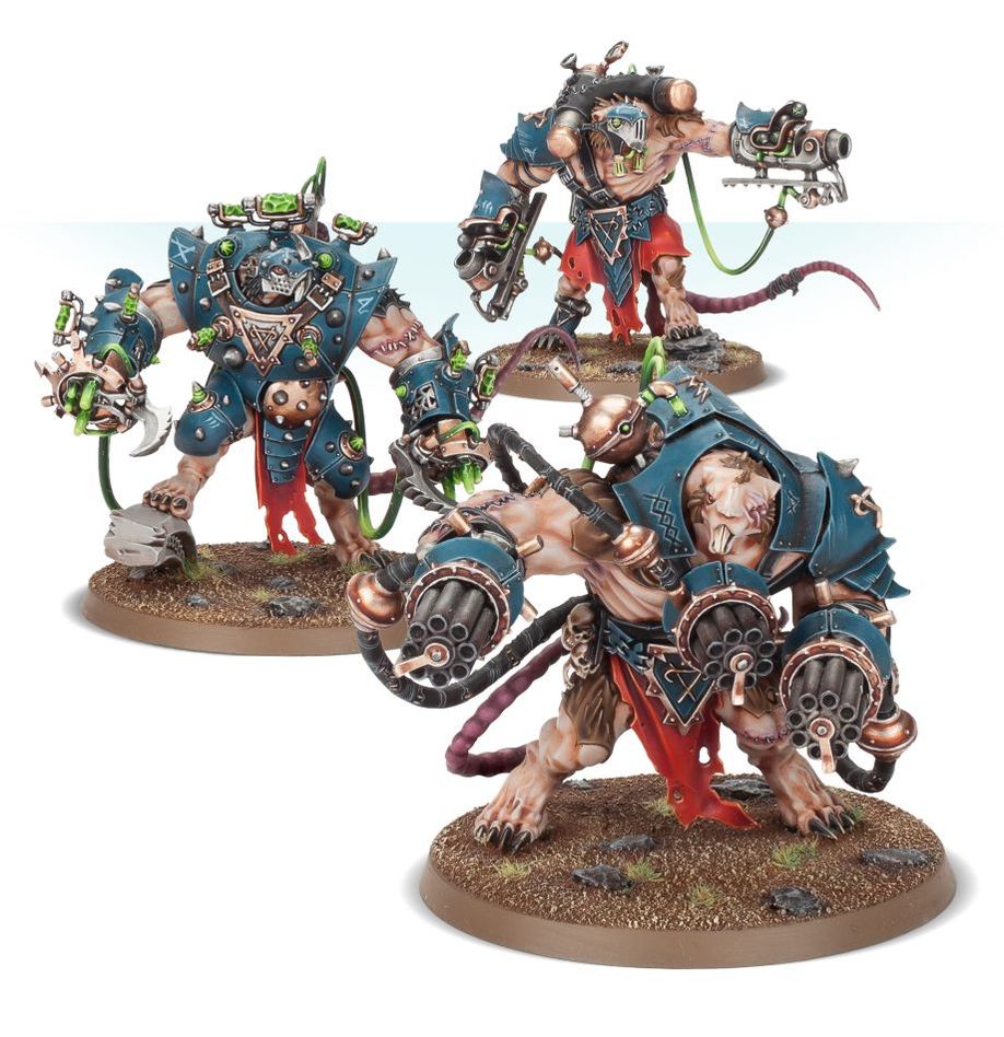 Warhammer Age of Sigmar Skaven Stormfiends Miniatures Set