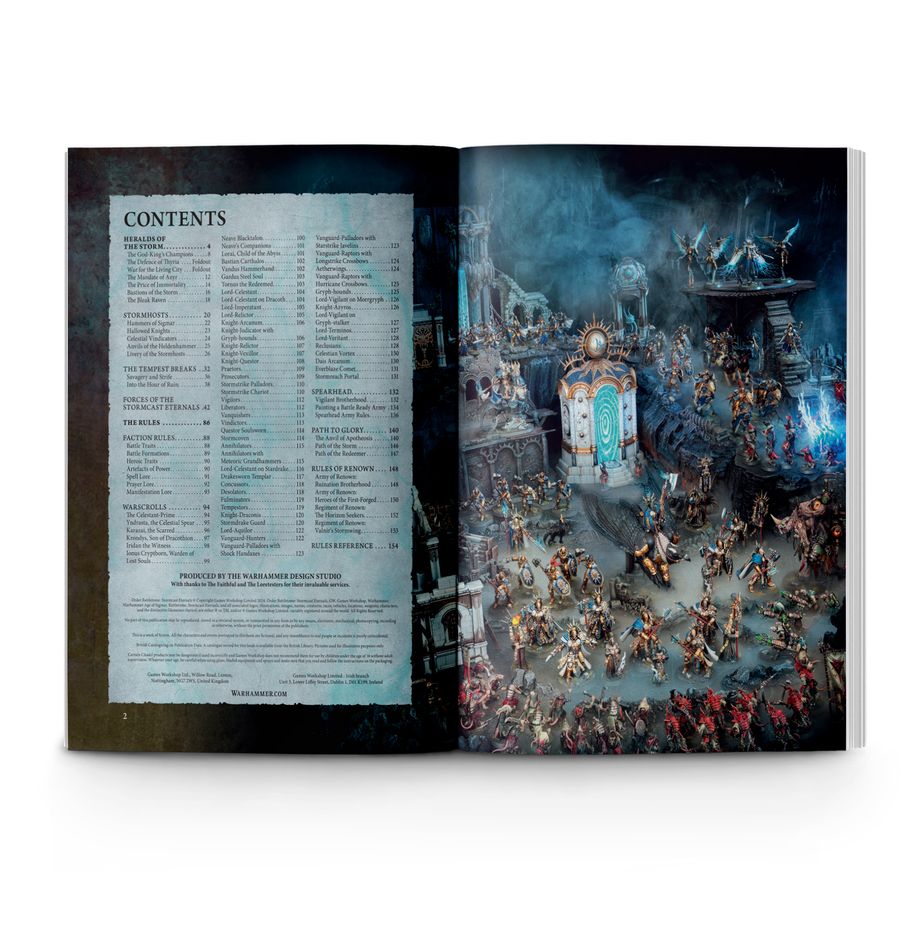 Warhammer Age of Sigmar Order Battletome: Stormcast Eternals Learning Book