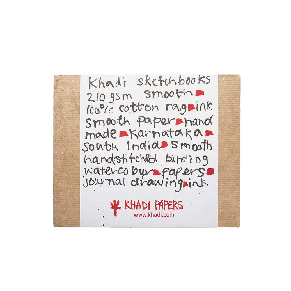 Handmade Khadi Paper Sketching Hard Back Book from India, 40 Pages, 210 gsm