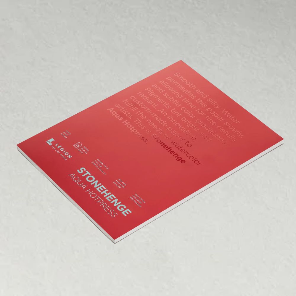 Stonehenge Aqua White watercolour paper, 15 sheets, 300 gsm