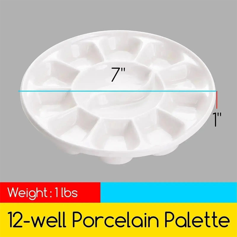 MEEDEN Round Porcelain Palette
