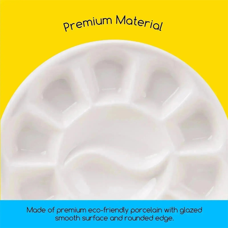 MEEDEN Round Porcelain Palette