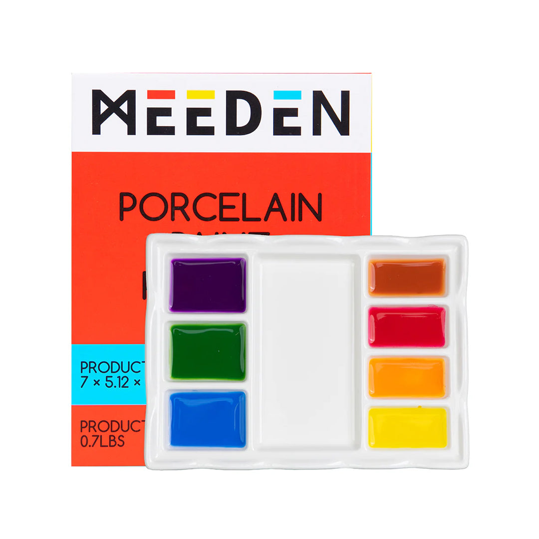 MEEDEN Porcelain Rectangle Paint Palette