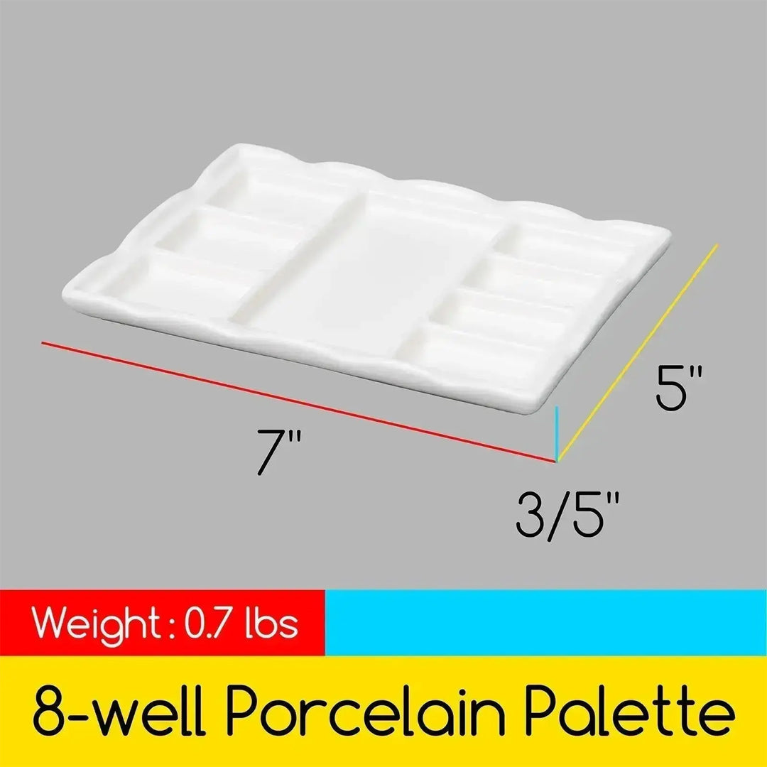 MEEDEN Porcelain Rectangle Paint Palette