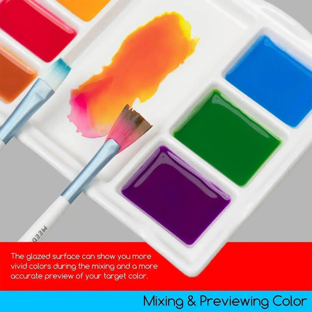MEEDEN Porcelain Rectangle Paint Palette