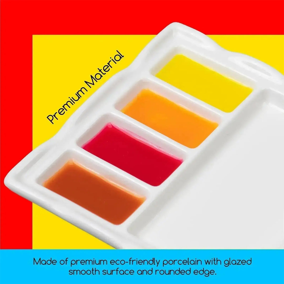 MEEDEN Porcelain Rectangle Paint Palette