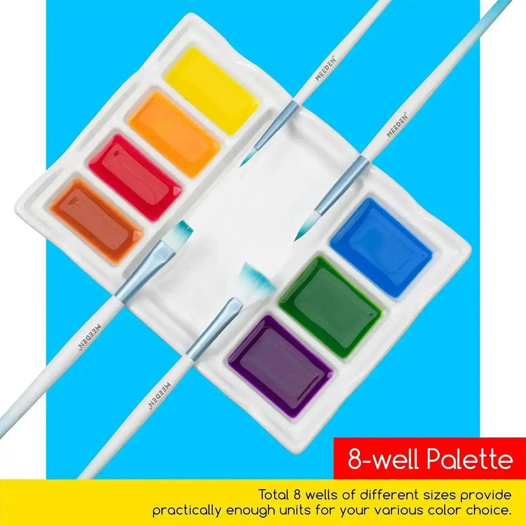 MEEDEN Porcelain Rectangle Paint Palette