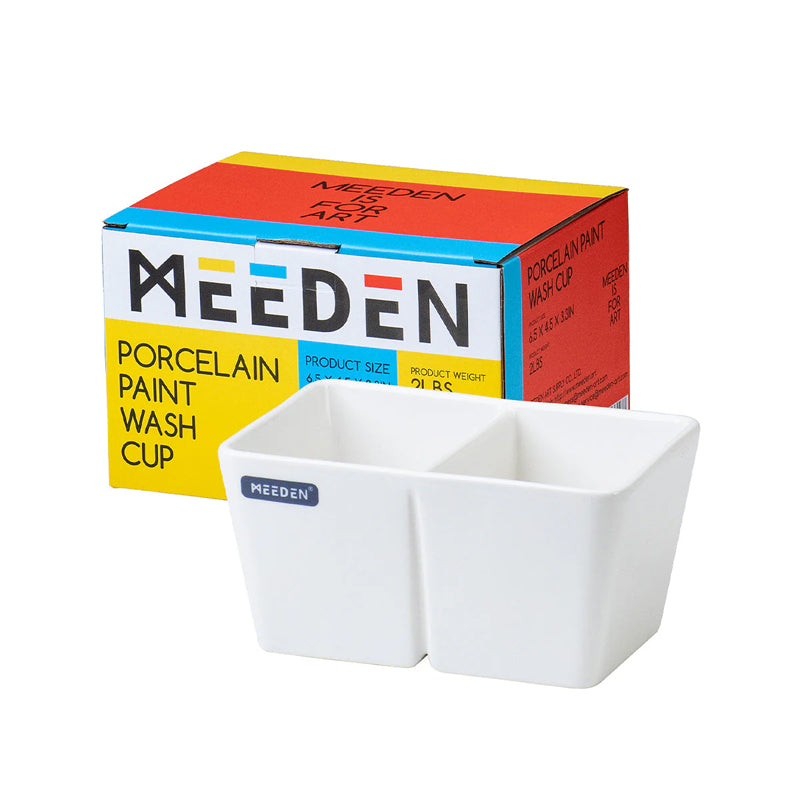MEEDEN Ceramic Brush Wash Bowl