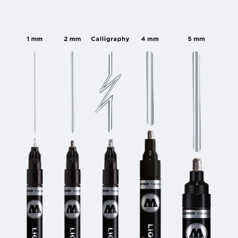 Molotow Liquid Chrome Markers with Mirror Effect