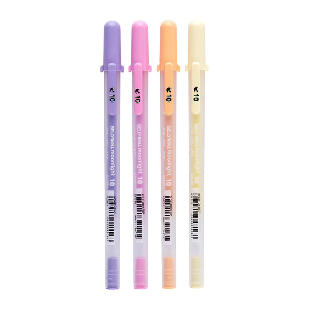 Sakura Gelly Roll Gel Pens Set Moonlight 10 Sunrise, 4 colors