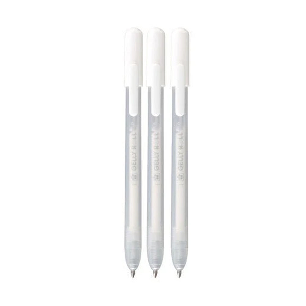 Sakura Gelly Roll White Gel Pens Set, 3 pcs.