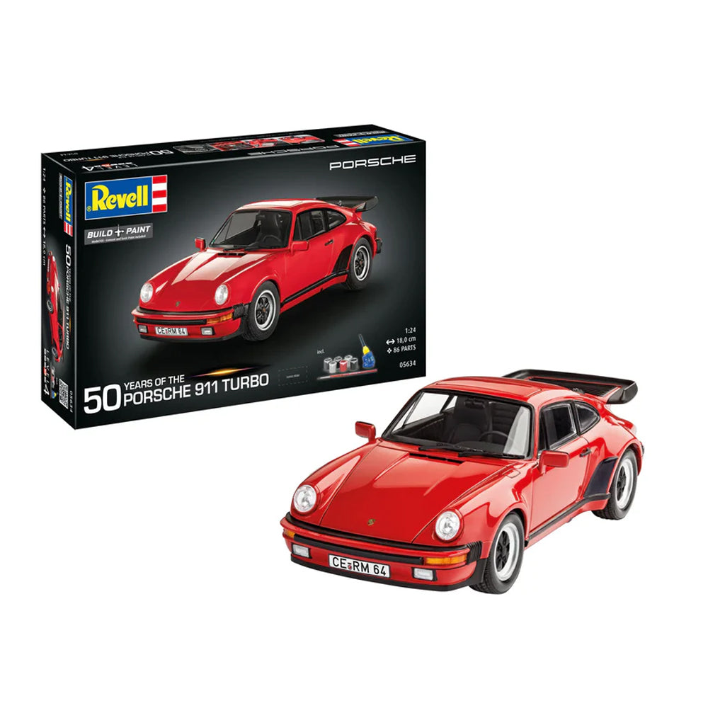 Revell Porsche 911 Turbo 50th Anniversary Scale Model Set, 1:24