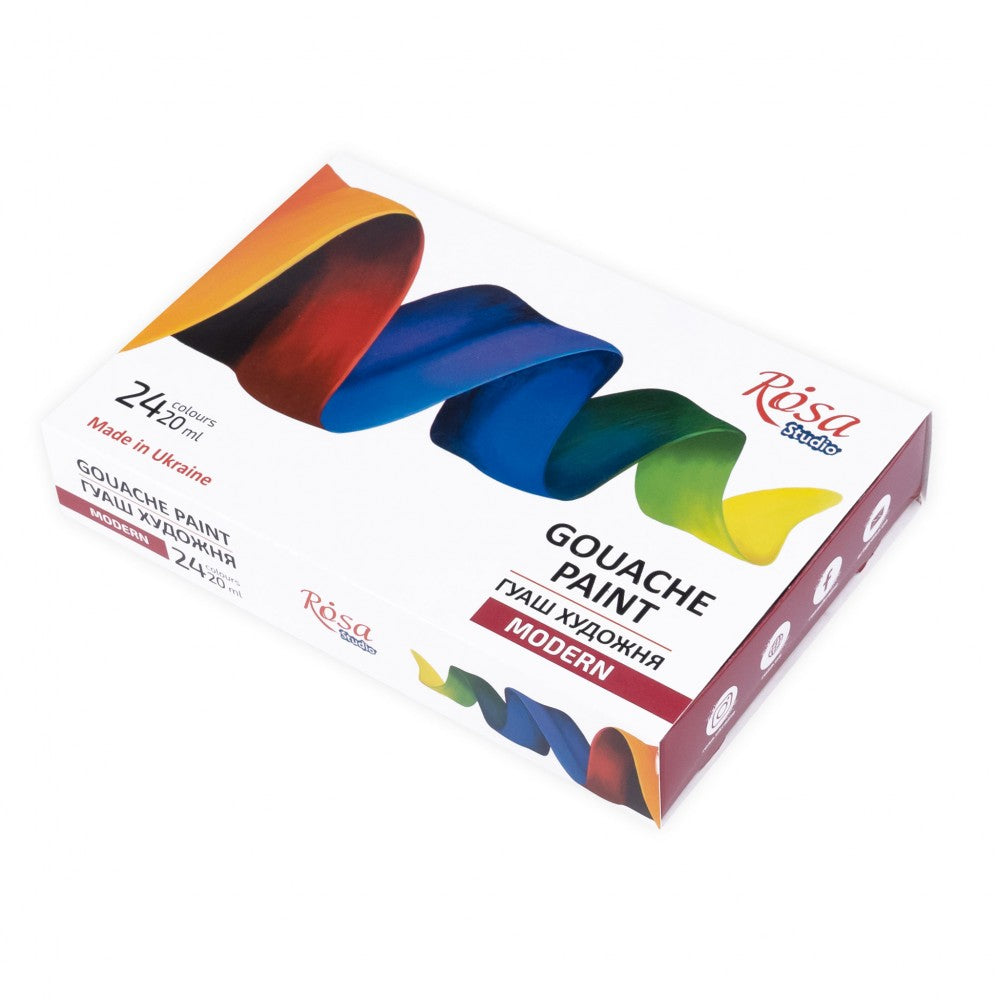ROSA Studio Modern Gouache Paint Set, 24x20 ml