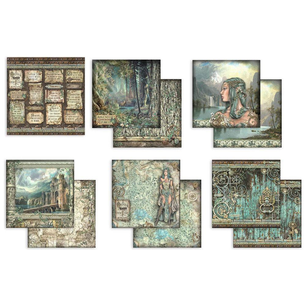Stamperia Double-Sided Scrapbooking Paper Set - Magic Forest, 10 units