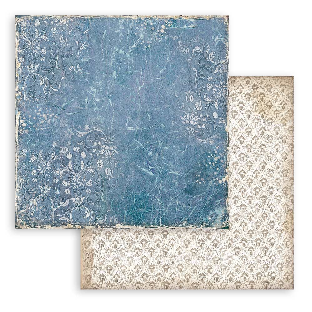 Stamperia Double-Sided Scrapbooking Paper Set - Vintage Library Backgrounds Selection, 10 units