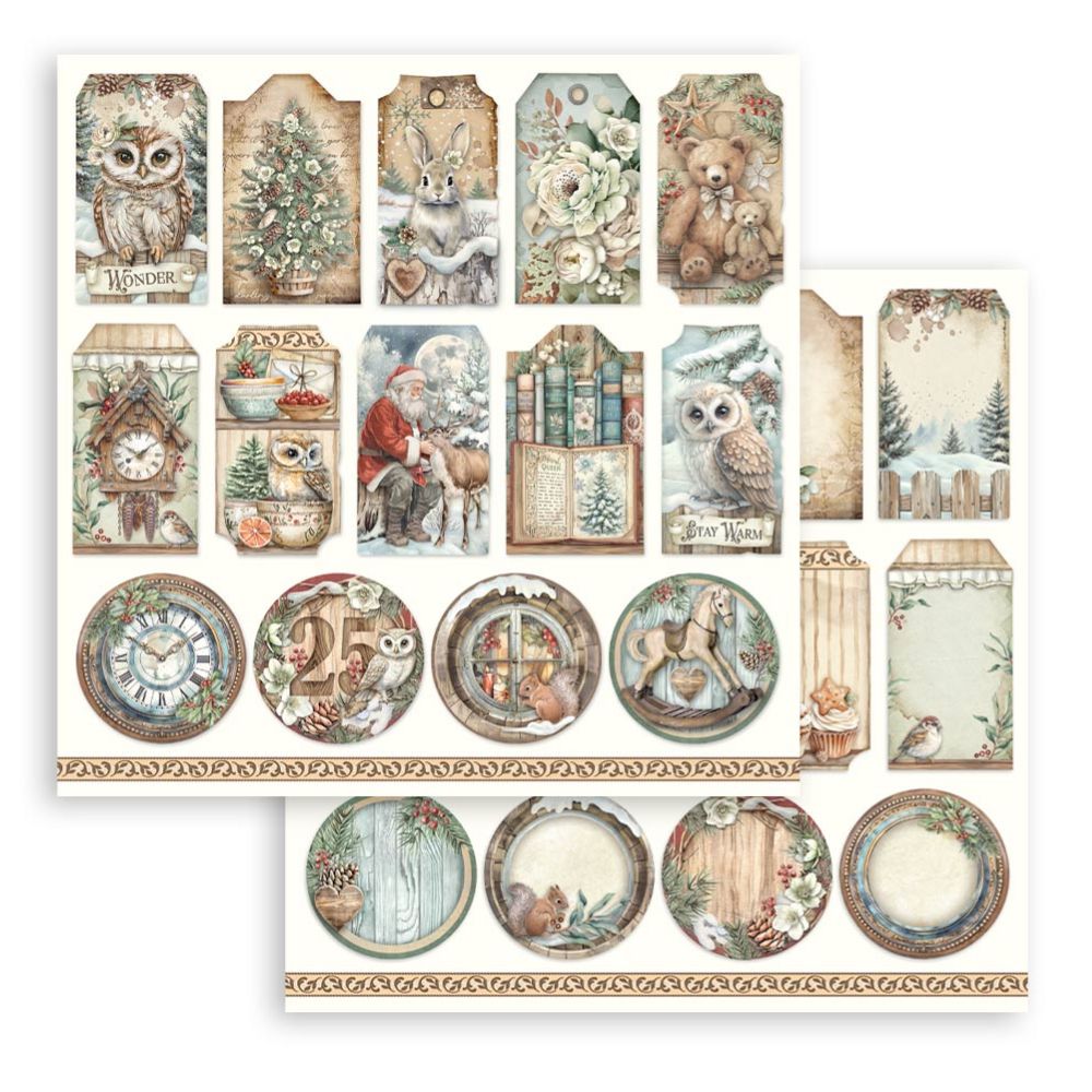 Stamperia Double-Sided Scrapbooking Paper Set - The Owl’s House, 10 units