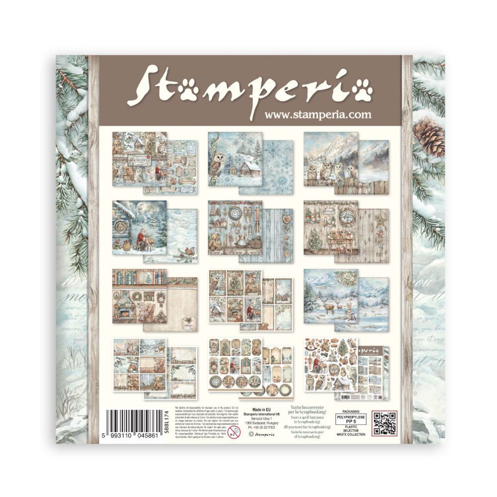 Stamperia Double-Sided Scrapbooking Paper Set - The Owl’s House, 10 units